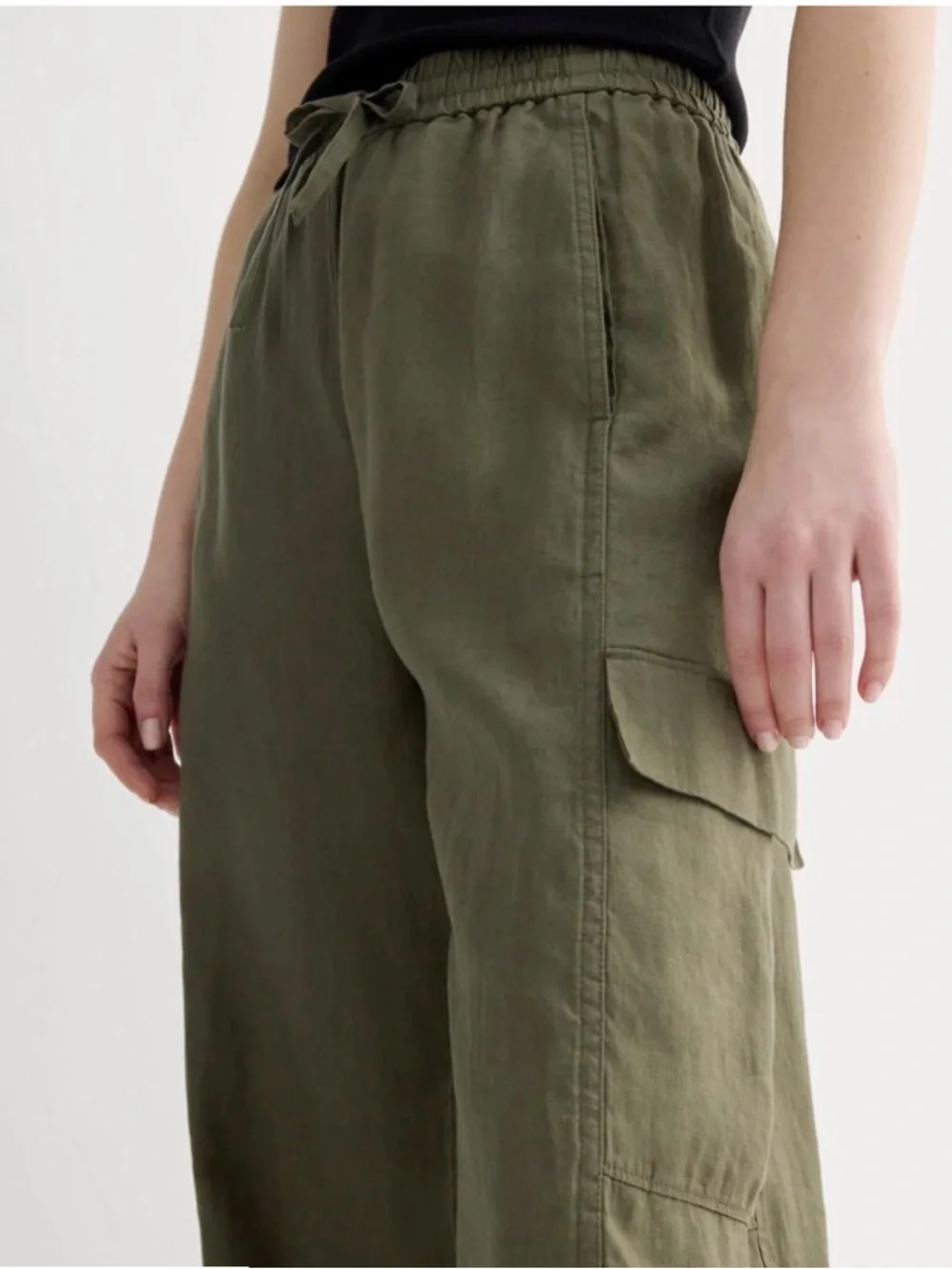 Everlane THE CARGO CURVE PANT IN LINEN